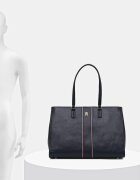 Tommy Hilfiger чанта дамска от имитация на кожа тъмносиня AW0AW18643