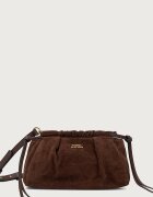 Tommy Hilfiger чанта дамска от велур кафява AW0AW19010