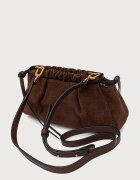 Tommy Hilfiger чанта дамска от велур кафява AW0AW19010