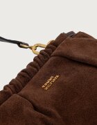 Tommy Hilfiger чанта дамска от велур кафява AW0AW19010