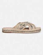 Tommy Hilfiger чехли дамски ESPADRILLE MULE SANDAL RAFFIA бежови FW0FW09139