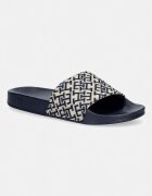Tommy Hilfiger чехли дамски TH MONOGRAM POOL SLIDE тъмносини FW0FW09423