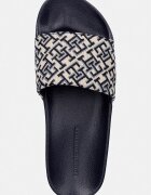 Tommy Hilfiger чехли дамски TH MONOGRAM POOL SLIDE тъмносини FW0FW09423