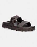 Tommy Hilfiger чехли обувки с открити пръсти дамски TH MOLDED SUMMER SANDAL кафяви FW0FW09425