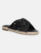 Tommy Hilfiger Чехли SATIN ESPADRILLE MULE