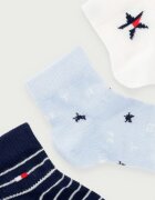 Tommy Hilfiger чорапи за бебе 3 броя сини 701241846
