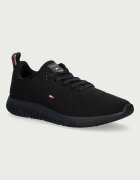 Tommy Hilfiger CORPORATE KNIT RIB RUNNER маратонки мъжки черни за бягане FM0FM02838