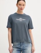Tommy Hilfiger дамска тениска от памук тъмносиня WW0WW48713