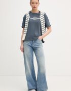 Tommy Hilfiger дамска тениска от памук тъмносиня WW0WW48713