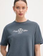 Tommy Hilfiger дамска тениска от памук тъмносиня WW0WW48713