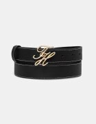 Tommy Hilfiger дамски колан от кожа черен AW0AW18568