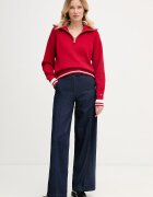 Tommy Hilfiger дамски пуловер от памук червен WW0WW48478