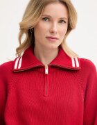 Tommy Hilfiger дамски пуловер от памук червен WW0WW48478