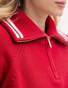 Tommy Hilfiger дамски пуловер от памук червен WW0WW48478