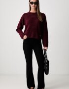 Tommy Hilfiger дънки bootcut дамски черни WW0WW52890