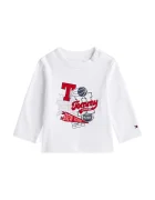 Tommy Hilfiger Детска блуза с дълъг ръкав с памук