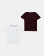 Tommy Hilfiger Детска памучна тениска (2 броя)