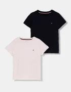 Tommy Hilfiger Детска памучна тениска (2 броя)