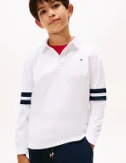 Tommy Hilfiger Детска памучна тениска с яка
