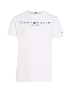Tommy Hilfiger Детска памучна тениска в бяло с принт KS0KS00210