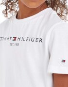 Tommy Hilfiger Детска памучна тениска в бяло с принт KS0KS00210