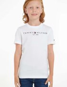 Tommy Hilfiger Детска памучна тениска в бяло с принт KS0KS00210