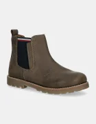 Tommy Hilfiger Детски кожени зимни обувки