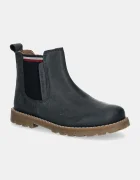 Tommy Hilfiger Детски кожени зимни обувки