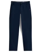 Tommy Hilfiger Детски панталон с памук в тъмносиньо с изчистен дизайн KB0KB09638