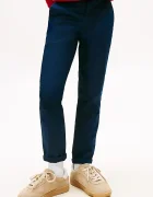 Tommy Hilfiger Детски панталон с памук в тъмносиньо с изчистен дизайн KB0KB09638