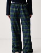 Tommy Hilfiger долнище на пижама дамско от памук тъмносиньо UW0UW06597