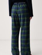 Tommy Hilfiger долнище на пижама дамско от памук тъмносиньо UW0UW06597