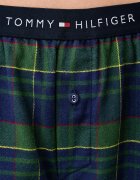 Tommy Hilfiger долнище на пижама дамско от памук тъмносиньо UW0UW06597