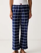 Tommy Hilfiger долнище на пижама дамско от памук тъмносиньо UW0UW06624