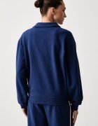 Tommy Hilfiger домашен суичър дамски от памук син UW0UW06629
