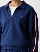 Tommy Hilfiger домашен суичър дамски от памук син UW0UW06629
