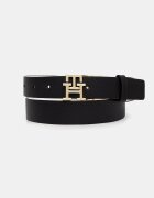 Tommy Hilfiger двустранен колан дамски от кожа черен AW0AW18019