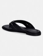 Tommy Hilfiger джапанки дамски кожени ELEVATED TOE POST LTH SANDAL черни FW0FW09216