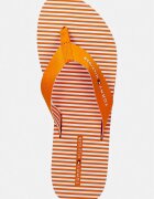 Tommy Hilfiger джапанки дамски TH ITHACA STRIPE SUMMER SANDAL оранжеви FW0FW09192