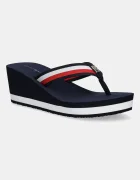 Tommy Hilfiger Джапанки TH CORPORATE WEDGE BEACH SANDAL