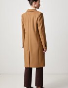 Tommy Hilfiger елегантно палто дамско с вълна бежово WW0WW51106