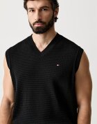 Tommy Hilfiger елек мъжки от памук черен MW0MW43244