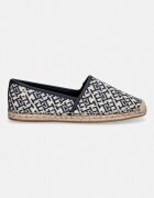Tommy Hilfiger еспадрили дамски TH MONOGRAM JACQUARD ESPADRILLE тъмносини FW0FW09501