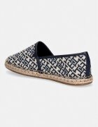Tommy Hilfiger еспадрили дамски TH MONOGRAM JACQUARD ESPADRILLE тъмносини FW0FW09501