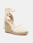 Tommy Hilfiger Еспадрили FRINGE CANVAS HIGH WEDGE
