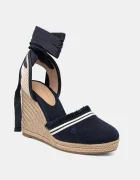 Tommy Hilfiger Еспадрили FRINGE CANVAS HIGH WEDGE