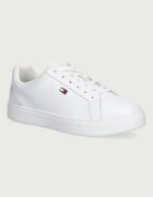 Tommy Hilfiger FLAG COURT SNEAKER маратонки дамски от кожа бели FW0FW09074