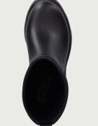 Tommy Hilfiger гумени ботуши дамски TH STAMP WARM ANKLE RAIN BOOT черни FW0FW09544