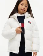 Tommy Hilfiger капитонирано яке за деца бяло KS0KS00760