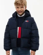 Tommy Hilfiger капитонирано яке за деца тъмносиньо KS0KS00760